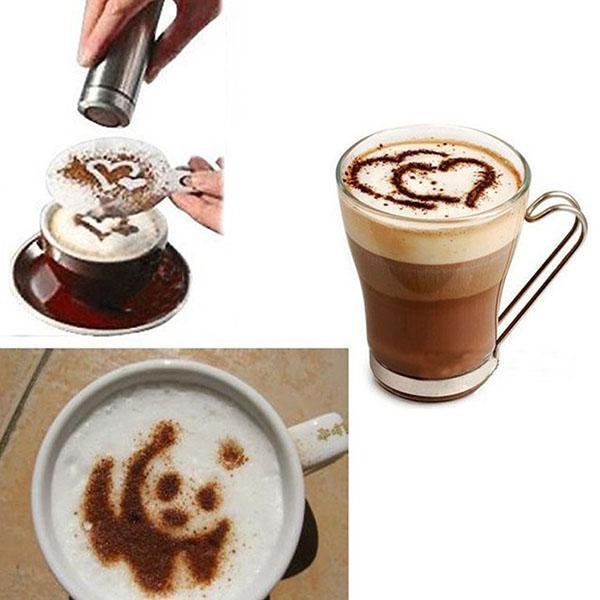 stencils voor het decoreren van koffie