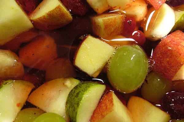 doe appels en kruisbessen in potten