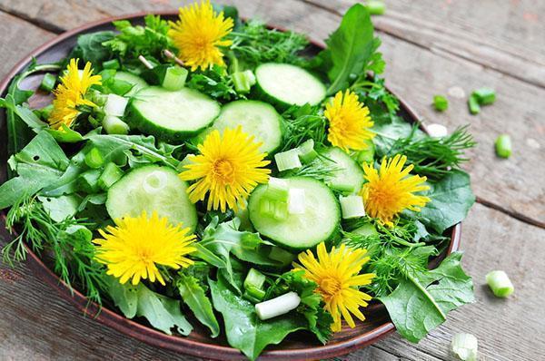 vitamine paardenbloem salade