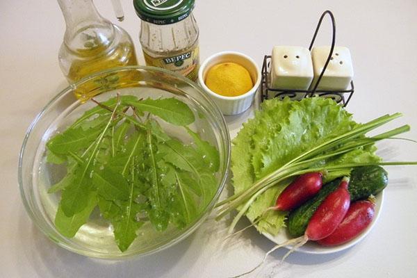 ingrediënten voor salade