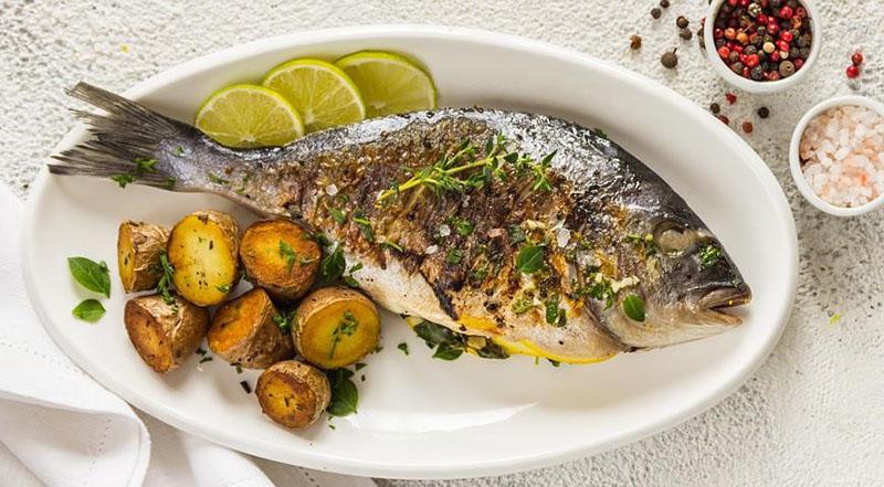 gegrilde vis volgens klassiek recept