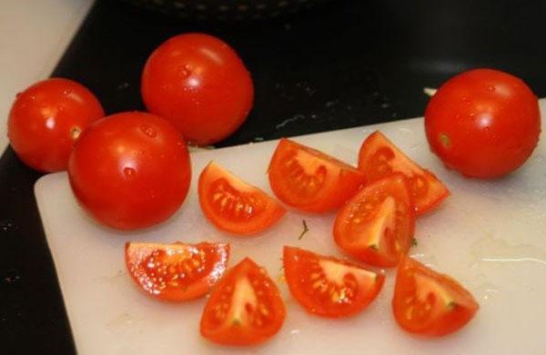 gesneden tomaten