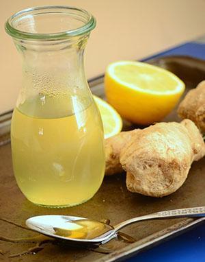 Gemberthee met citroen en honing
