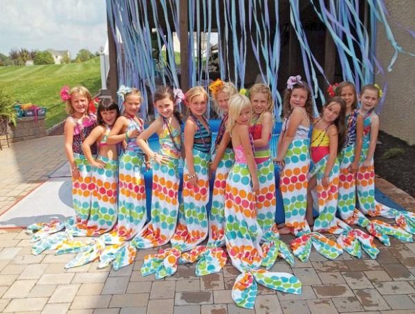 Summer Birthday Party For Girls_DIY Mermaid Tail Wrap Arounds