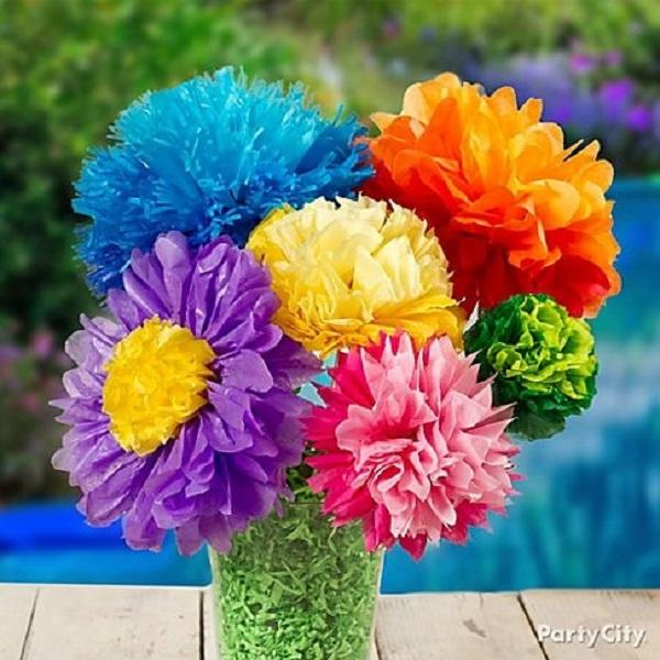 Summer Birthday Party For Girls_DIY Paper Flower Bouquet