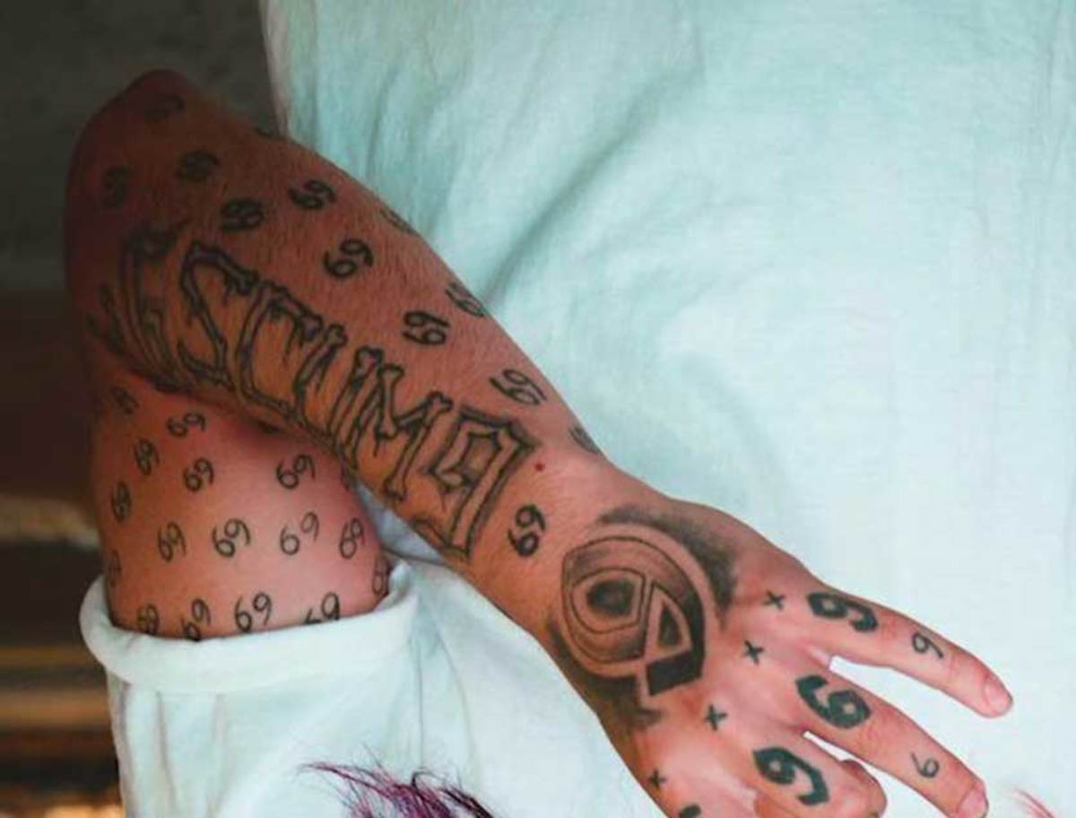6ix9ine-avskum-tatovering