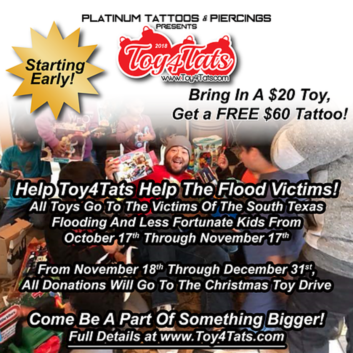 Toys4Tats, Toy4Tats, Toys4Tats San Antonio, Platinum Tattoos & amp; Testpiercing, Platina Tetoválás Játékok