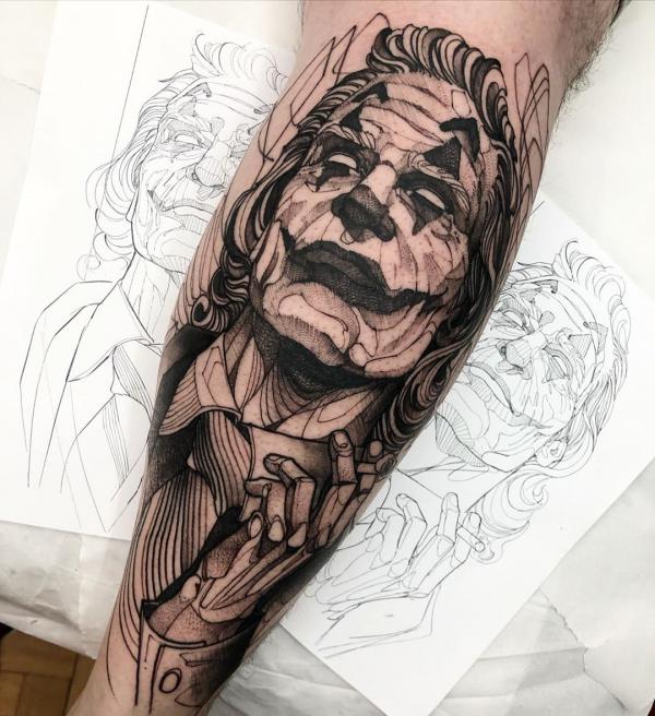 Vázlat portré tetoválás