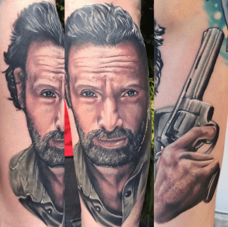 Hei hei, Rick. Tattoo av Matt OBaugh
