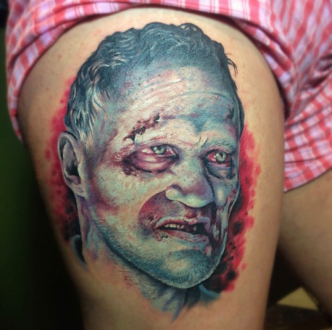 Zombie Merle! Tatovering av Karl Berringer