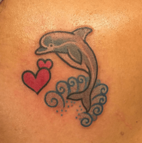 delfin tetoválás