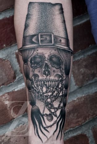 zac-scheinbaum-saved-tattoo-pilgrim-skull-full-2012-2012-1