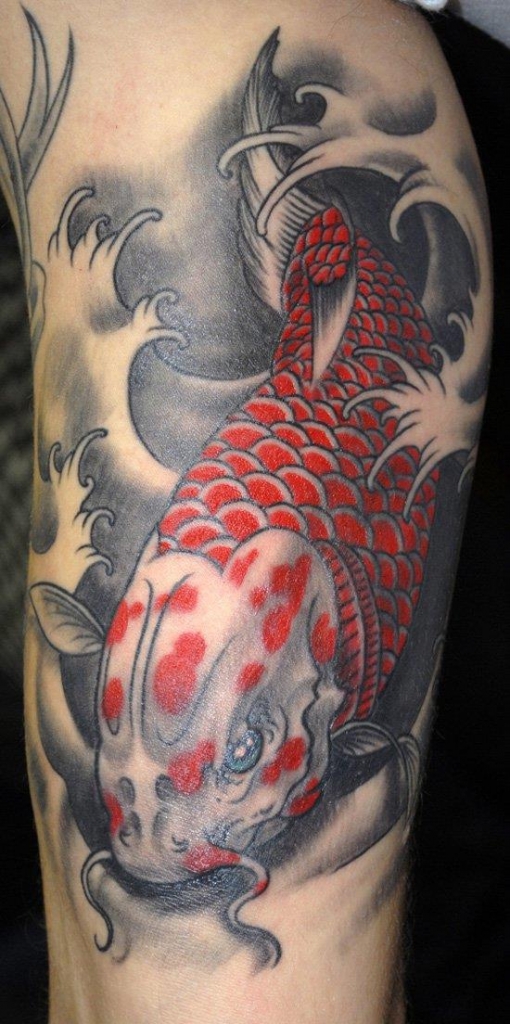 De kuleste Koi Fish Tattoo -designene du har sett