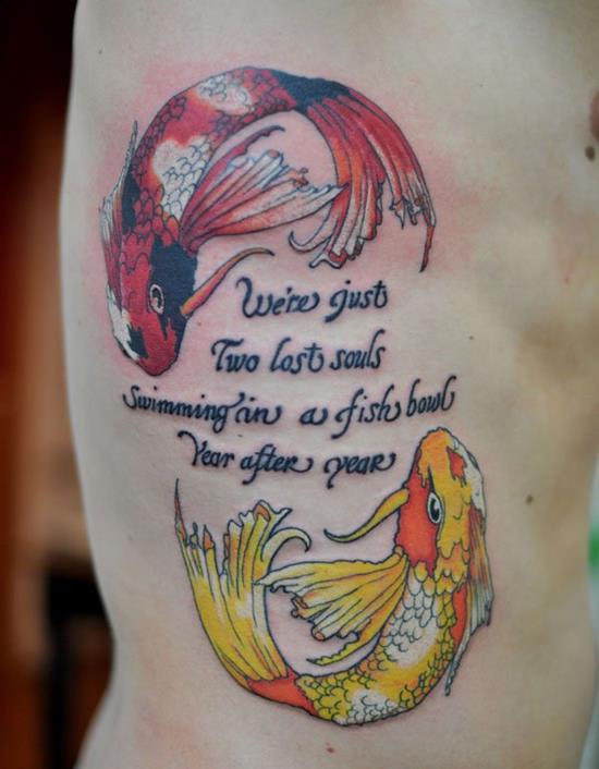 A legmenőbb Koi Fish Tattoo Designs, amit láttál