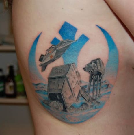 Császári Walker Hoth csata tetoválása
