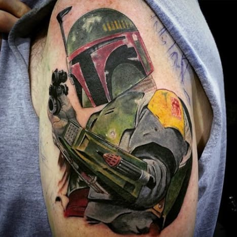 Boba Fett Star Wars tetoválás