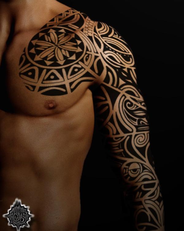Marquesan mell tetoválás tervezés