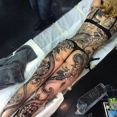 Joao Bosco teljes testrésze 2015 egyik lenyűgöző tetoválása.