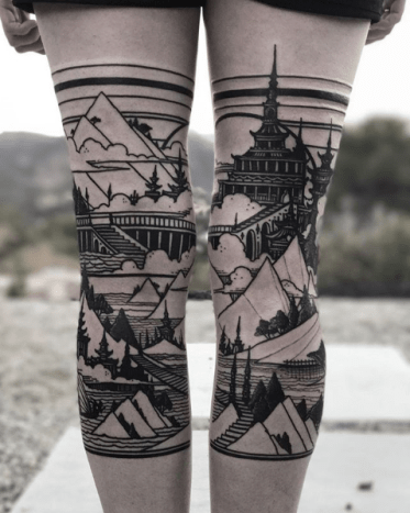 Ő egy tetoválóművész Los Angelesből, aki nemzetközi sikert aratott kastélymotívumai miatt.