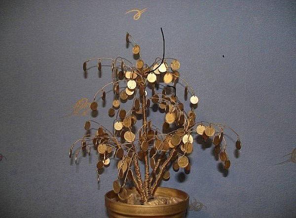geldboom met takken