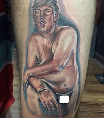 Trump micropenis tatovering