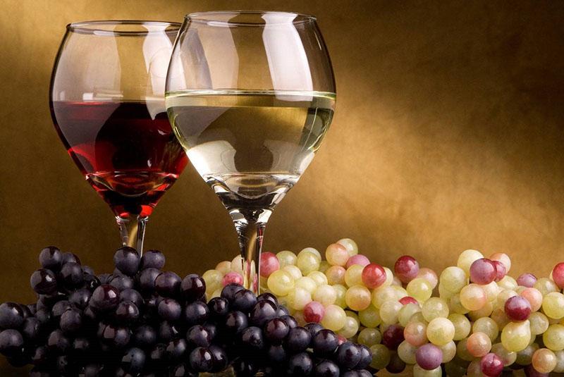 aromatische wijn van verschillende druivensoorten