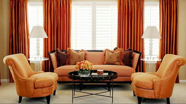 meubels in warme kleuren