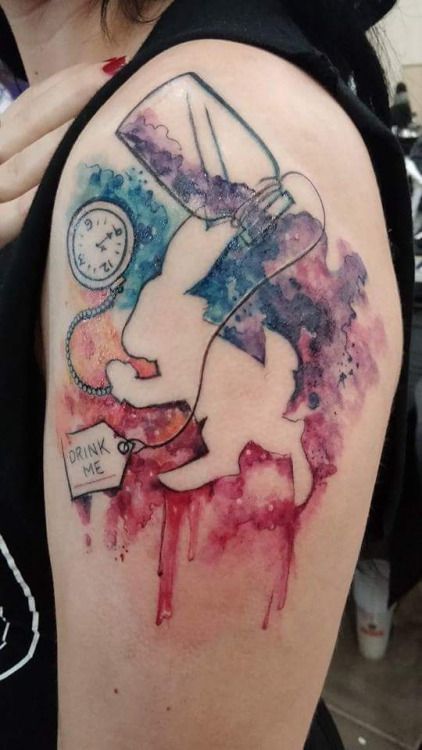 Akvarell tetoválások - 125, amelyek felrobbantják az elmédet